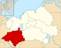 A map of the County of Schwerin in 1250