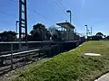 Northbound view of Platform 1, August 2024