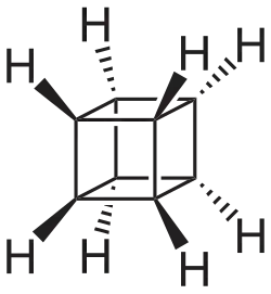 Structural formula of cubane