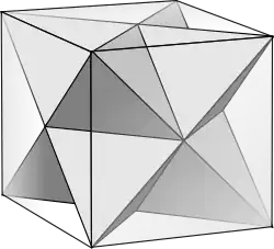 Facetting version of a cube
