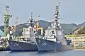 JS Ashigara and JS&nbsp;Asahi on 2 January 2017