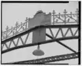 The Berlin Iron Bridge Co. plaque on the top of the bridge.