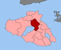 Location within the regional unit