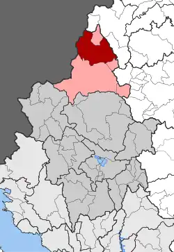 Location within the regional unit
