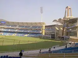 The inside of the DY Patil Stadium.