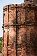 High point of the ruined corner turrets