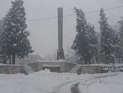 World War II monument in Danilovgrad's main square
