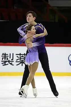 Daria Pavliuchenko and Denis Khodykin at the 2018 Grand Prix of Helsinki