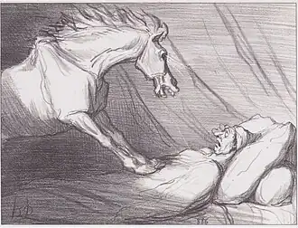 Horse Meat is Healthy and Digestible (1856), lithograph, 26,5 x 35&nbsp;cm., Albertina, Vienna