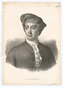 David Hume, lithograph