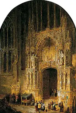 Entrance to St Germain, Amiens by David Roberts