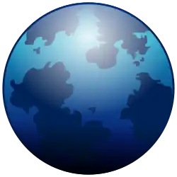 Blue globe artwork, distributed with the source code, and is explicitly not protected as a trademark[284]