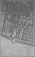 General plan of Rosenborg Castle and castle gardens