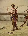 Detail of The Roman Emperor Commodus Leaving the Arena at the Head of the Gladiators