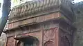 Detailed view of the sandstone facade, Baagh e Naazir, Mehrauli, New Delhi
