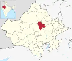 Location of Didwana Kuchaman district in Rajasthan