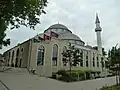 The mosque dome and minaret