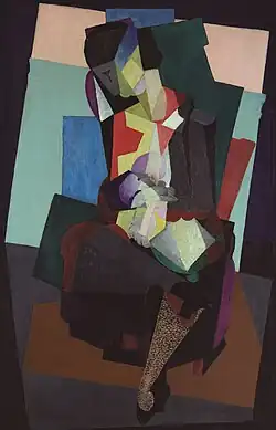 Diego Rivera, after August 1916, Maternidad, Angelina y et niño Diego (Motherhood, Angelina and the Child Diego), oil on canvas, 134.5 × 88.5&nbsp;cm, Museo de Arte Carrillo Gil, Mexico City