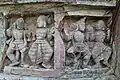 Terracotta relief in Lakshmi Janardan temple