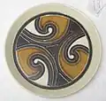 Polynesia (from the Earthstone range) is a pattern attributed to Jenkin (Auckland Museum collection)