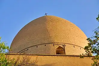 The church dome.