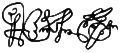 Domentius III's signature
