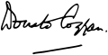The Lord Coggan's signature