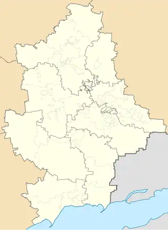 Chystiakove is located in Donetsk Oblast