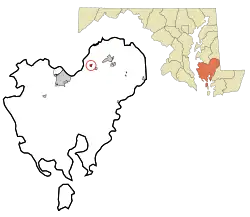 Location of Secretary, Maryland