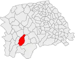 Location in Suceava County