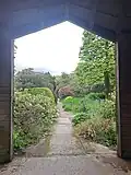 View onto path from the dovecote