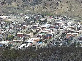 Downtown Anaconda, looking north