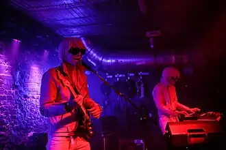 Drab Majesty performing live in Warsaw, 2018