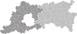 Location of Drogenbos in Flemish Brabant