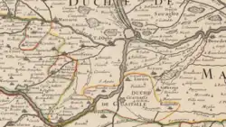 The Duchy of Guastalla in 1700.