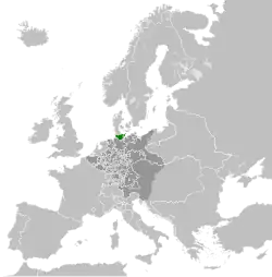 Location and borders of the Duchy of Holstein by 1789