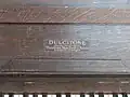Name decal on inside of lid