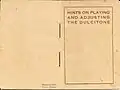Front cover of users manual