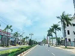 Cách Mạng Tháng Tám Road inside Long Hương
