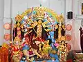 Durga idol at Ramakrishna Mission Ulubari (2024)