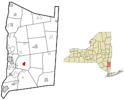 Location of Freedom Plains, New York