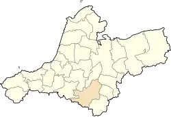 Location of Aghlal within Aïn Témouchent Province