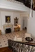 The main stairs and lounge area