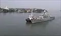 ENS Shabab Misr arrives at Kochi on 9 October 2017.