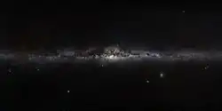 horizontal, highly detailed photo of the Milky Way