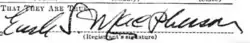 Earle S. MacPherson (signed)
