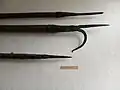 Historical fire-fighting pike poles of Košice municipal firemen (East Slovak Museum permanent exhibitons)