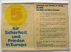 Image 6East German leaflet, fired across the inner German border (from Culture of East Germany)