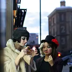 Bernadette Byrne (left) and Victor Victoria