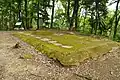 Foundations of a building in the Honmaru